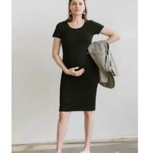 Storq Black Maternity T-shirt Dress